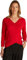 Tommy Hilfiger Damen Pullover Jersey V-Neck Strickpullover, Rot (Primary Red), M