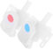 OKUMEYR 2pcs Reusable Plastic Faucet Taps for Water Dispenser Easy Press Cold Hot Spigot for Beverage Jugs Compatible Standard Water Valves for Home and Kitchen Use