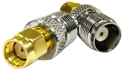 2PC SMA zu TNC RF Coax Adapter RP Reverse Male Female Connector Straight NEU for WLAN-Antennen-Router Wireless-Modem(Type2)