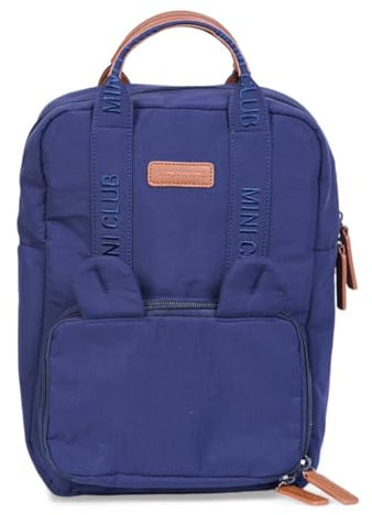 CHILDHOME, Sac a Dos, Bebe, Sac à dos Enfant, Cartable maternelle, Pochette isotherme, Compartiment boite à repas, Solide, Matière Coton, My First Bag, 7L, Mini Club Urban, Bleu Marine