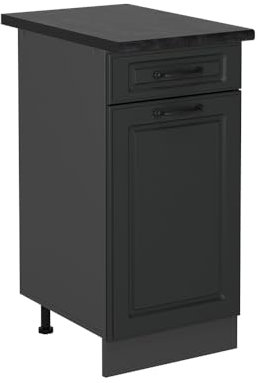 Vicco Mueble bajo de Cocina R-Line, Antracita casa de Campo, 40 cm, ET Antracita