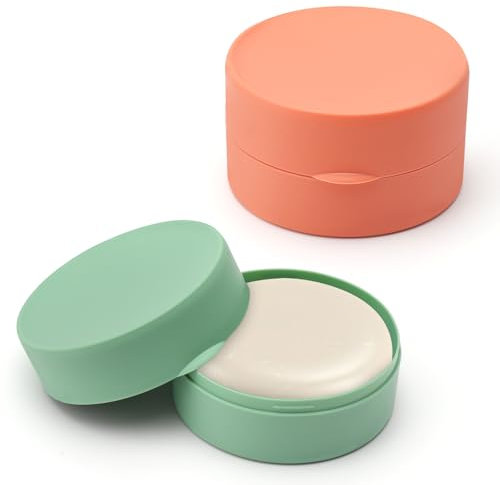 2 jaboneras redondas de plástico con tapa, caja de jabón pequeña, de viaje, resistente al agua, para el baño, el gimnasio