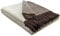 STTS International Wolldecke 100% Schurwolle Wohndecke in versch. Farben 140 x 200 cm Tagesdecke Schurwolldecke Woll-Plaid Tirol (Braun-Cremeweiß (Double face), 140 x 200 cm)