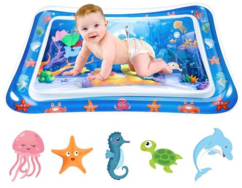 Wassermatte Baby Wasser Spielmatte für Babys Wasserspielmatte Baby Spielzeug 3 6 9 Monate Baby Wassermatte Wasser Matte für Babys Babymatte
