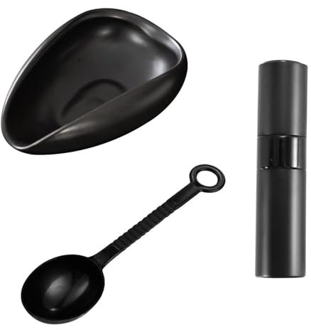 TVSVKWE 1 Piece Coffee Bean Container, 1 Piece Spray Bottle And 1 Piece Coffee Bean Measuring Spoon, Ceramic Container, Plastic Measuring Spoon, Coffee Making Accessories.