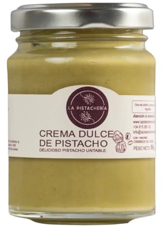 Crema Dulce De Pistacho Untable Gourmet Sabor Intenso Pistacho Natural Textura Cremosa Ideal Para Postres Desayunos Repostería Helados Tostadas (90 gr)