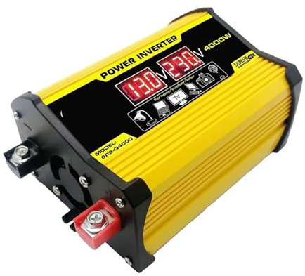 UAGFDFF Inversor Adaptador Convertidor Cargador Coche 50 Hz Inversor Corriente De 12V CC A 220V CA 110V Doble Puerto USB Pantalla LED Voltaje Digital Inversor de Coche(110V)