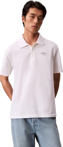 Calvin Klein Herren Ss Easy Monologo Casual Pique Po Lv04rf209g Polos
