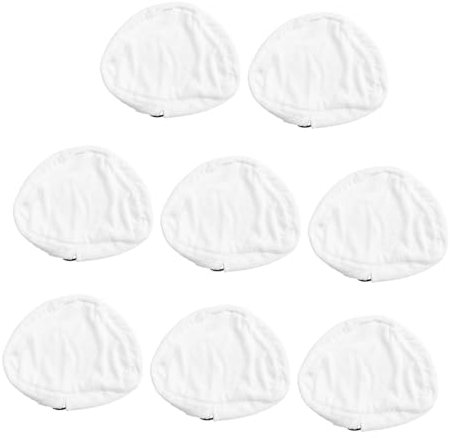 Ipetboom 8Piezas Almohadillas de Limpieza de Microfibra de Repuesto para Mopa de Vapor Ho de Lavables y Reutilizables para Duros Limpieza de Manchas