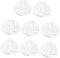 Ipetboom 8Piezas Almohadillas de Limpieza de Microfibra de Repuesto para Mopa de Vapor Ho de Lavables y Reutilizables para Duros Limpieza de Manchas