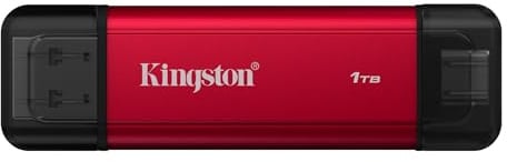 Kingston SSD portatile Dual 1TB Dual USB-A/C Fino a 1.050 MB/s in lettura USB 3.2 Gen 2 - SPSD/1TB
