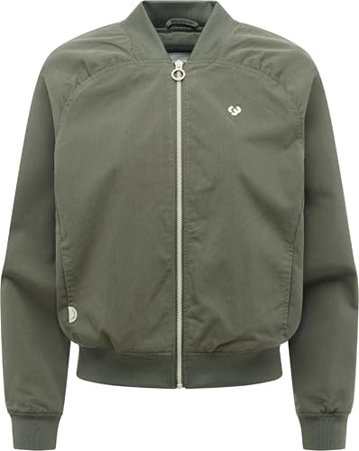 Ragwear Damen leichte oversized Blousonjacke lässige Bomberjacke kurz mit Rippstrickdetails Yotimo XS-XXL
