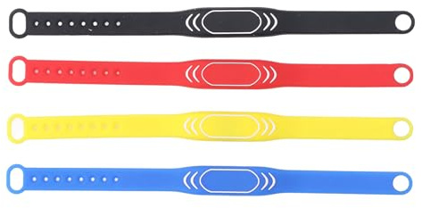 Yinhing NFC-Armband T5577ID Kopierbares Silikonarmband für Zugangskontrolle, Aufzugs-Anwesenheitssystem, 4 Farben
