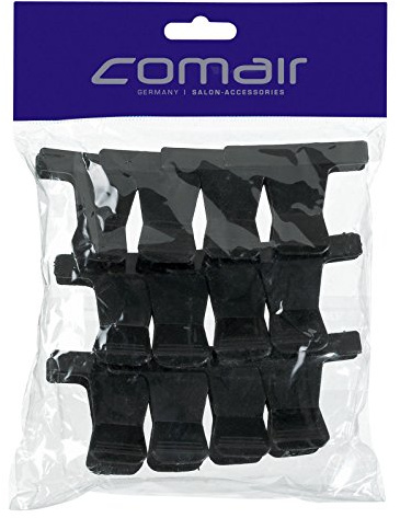 Comair 3150053 Abteilklammern 12er, schwarz