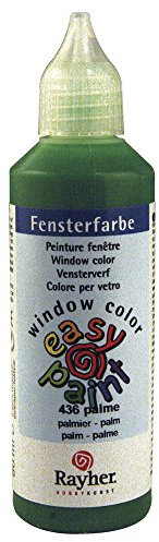 Rayher 38700436 Easy Paint Window Paint 80 ml Bottle Palm Tree