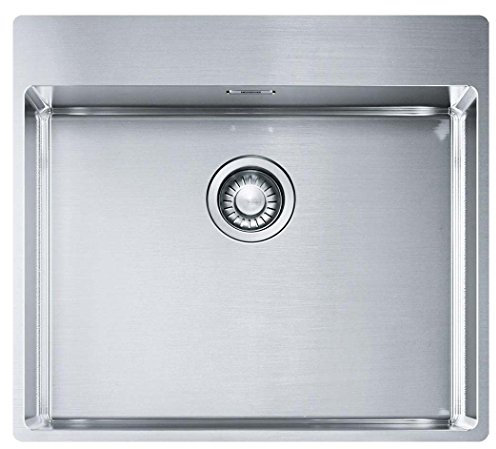Franke Fregadero de cocina de acero inoxidable (seda) con caja individual BXX 210-54 TL 127.0369.295, color gris