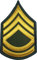 Papapatch US Army Military Sergeant E-7 First Class Rank Stripes Uniform Chevrons Nähen Bügelbild auf Arme Schulter bestickt Applique Patch - OD (Olive Drab) (1 Stück) (E7-OD)