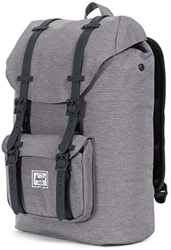 Herschel Unisex-Erwachsene Little America Mid-Volume Rucksack, Mittelgraue Kreuzschraffur, 17L