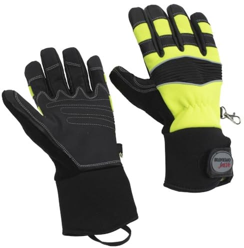 askö THL-Handschuh Operator EN 388 CAT II, Größe 10, neongelb 603564-5002-10 (Handschuh Feuerwehrhandschuh Hilfeleistung Arbeitshandschuhe Schutzhandschuh Arbeitshandschuh Arbeitsschutzhandschuhe)