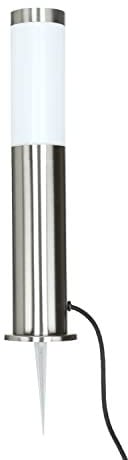 Licht-Erlebnisse Pollerleuchte Edelstahl in Silber IP44 Garten Eingang H:45 cm GU10 Modern blendarme Wegeleuchte Outdoor BRIGHTON