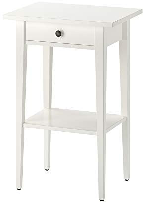 IKEA.. 003.742.97 Nachttisch, Holz, Weiss/opulenter Garten, 30.94 in x 14.25 in x 2.44 in