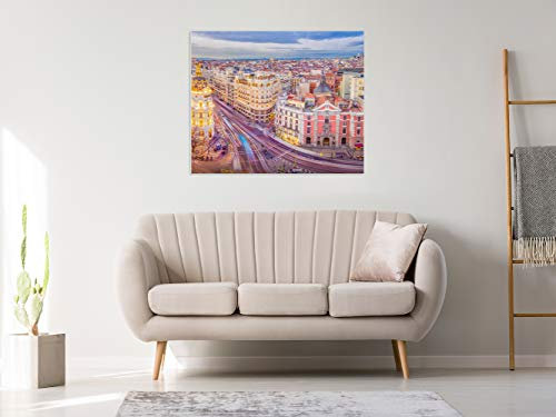 Oedim Wandbild, Aluminium, Digitaldruck, Stadt, 150 x 60 cm, Aluminium