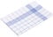 Gözze - Geschirrtuch-Set, 3-teilig, 100% Baumwolle, hohe Materialdichte (260 g/m²), 50 x 70 cm - Blau/Weiß