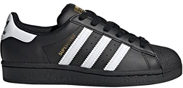 adidas Superstar J, Sneaker Unisex - Adulto, Black White Black, 40 EU