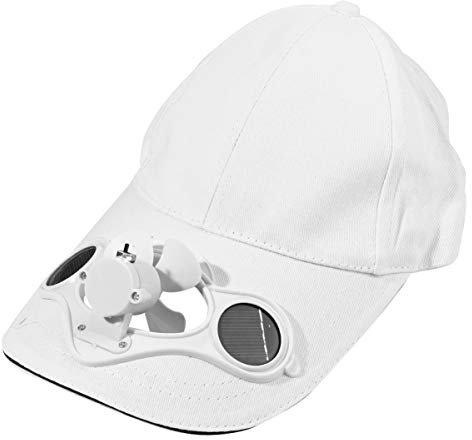 Mütze Solor Kappe Kinder Sonnenhut mit Lüfter Sonnenschutz Sport Kappe Outdoor Baseball Hut Joggen Fahrrad Tennis Camping Kopfbedeckung Weiß