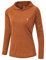 YSENTO Women's Long Sleeve Running Hoodie Gym Sports Yoga Tops Shirts UPF 50+ with Thumb Hole(Orange,m)