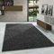 Carpetsale24 Teppich 240x340 cm Anthrazit, Einfarbiger Kurzflor Schlingenteppich für großzügiges Wohnzimmer, Esszimmer oder Loft, Modern, langlebig & pflegeleicht