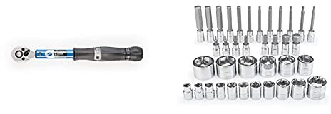Park Tool TW-5.2 Torque Wrench 2 14 Nm Drive Tool 3/8-Inch & SBS-3 Socket and Bit Set Tool