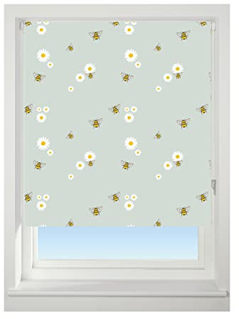Bumble Bee and Daisy Blackout Roller blind (90 cm)