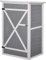 Outsunny Casetta da Giardino in Legno con Tetto Impermeabile, Armadio Porta Attrezzi da Esterno con 2 Mensole, 75x56x115cm, Grigio