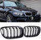 Gangying E90 Rejilla De Radiador para BMW Serie 3 E90 E91 Parrilla Doble Serie 3 E90 E91 riñones Negro Touring 2009 2010 2011 2012