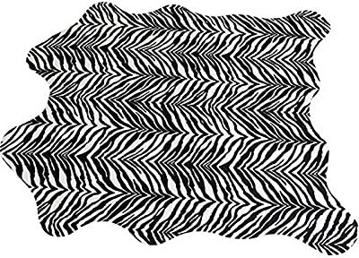 YDoo Rutschfester Synthetischer Kunstpelz-Bodenteppich Für Wohnzimmer Schlafzimmer,Imitat-Zebra-Print-Bereichsteppich,Zebra-Print Weicher, Flauschiger Fellteppich-Zebra a 140x160cm(55x63inch)