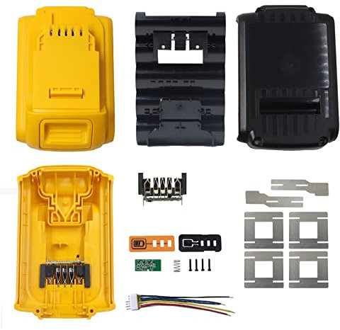 Battery Replacement Case Parts for Dewalt 20v Battery, 10 * 18650 Broken Battery Cover Shell Repair DIY Kit