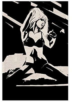 HDTS Movie Sin City 1 Leinwand-Poster, Wandkunst, Dekoration, Bild, Gemälde für Wohnzimmer, Schlafzimmer, Dekoration, Rahmen: 30 x 45 cm