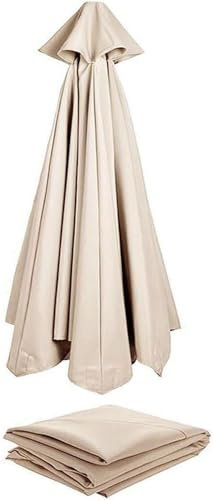 Toldo De Recambio De Sombrilla (3m) Toldo De Repuesto Sombrilla para, Cubierta De Sombrilla De Tela De Repuesto, para Jardín, Patio, Piscina, Terrazas, Sombrilla En Voladizo (Off White, 3m/8-ribs)