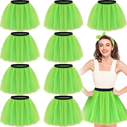 Handepo 9/18-teiliges Tutu-Rock für Damen für Halloween-Kostüm