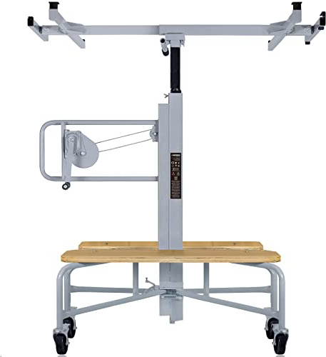 Werku® WK602160 Elevador Paneles Placas Horizontal Vertical | Calidad Profesional Norma EN14194 y EN ISO 12100 Carga Max 75 Kg Altura Max 4 M