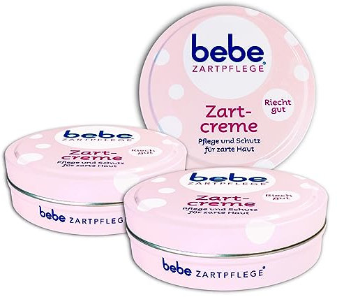 Buosha 3er Pack Zartpflege - Kinder Zartcreme 3 x 150 ml Rosa Kunststoff Wimpernzange