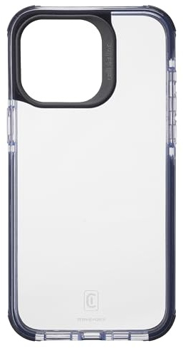 cellularline - Tetra Force Strong Guard - iPhone 15 Pro Max - Flexible, stoßfeste Schutzhülle mit integrierter antibakterieller Technologie - Transparent