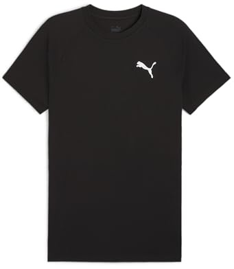 PUMA Unisex Evostripe Tee T-Shirts, Puma Schwarz, L EU