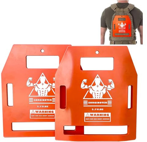 Weight Vest Plates - 8.75lb/5.75lb Pairs-Curved and Flat Weighted Vest Plates-for Strength Training, Heavy Workout, Fitness