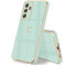HopMore Silikon Hülle für Samsung Galaxy A15 4G / 5G, Handyhülle für Samsung A15 Schutzhülle Ultra Dünne Weich Voller Schutz Case Cover, Stoßfeste Hülle Slim mit Muster Motiv Herz, Minzgrün
