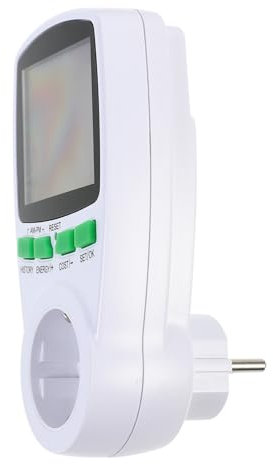 Gadpiparty Energieverbrauchsmesser Steckdose Digitaler Stromzähler Mit Kosteneinsparung Kompakt Und Tragbar Für Haushalte Zur Überwachung Des Stromverbrauchs Reduzierung Der Energiekosten