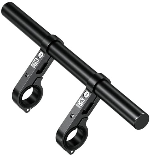 BRCOVAN Aluminum Alloy Handlebar Extender Extensions with 11.81'' long cross bar with Double Clamp Mounting Base Fit on 0.875'' / 1'' / 1.125'' / 1.26'' Handlebars for Bike Bicycle Motorcycle Scooter