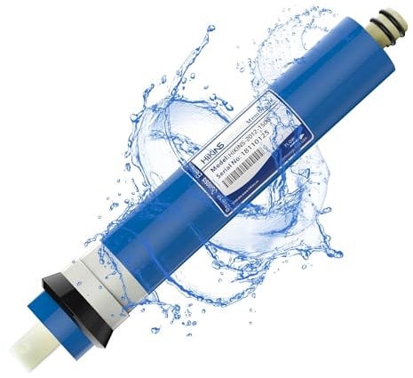 HiKiNS Membrane per Osmosi Inversa, Universale Compatibile 75GPD Osmosi Inversa Membrana for Home bere Ro Sistema di Filtraggio dell' Acqua a Stadi 1-Pack.