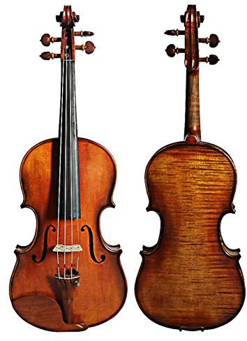 Geige Handgefertigter Öllack Violine Europäischer Wald Mit Fall Und Bogen Violine (Color : B)